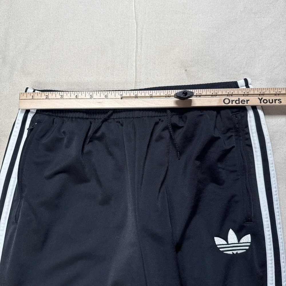 Vintage 90s Adidas Tracksuit Set Size L Black White Baggy Lined Trefoil